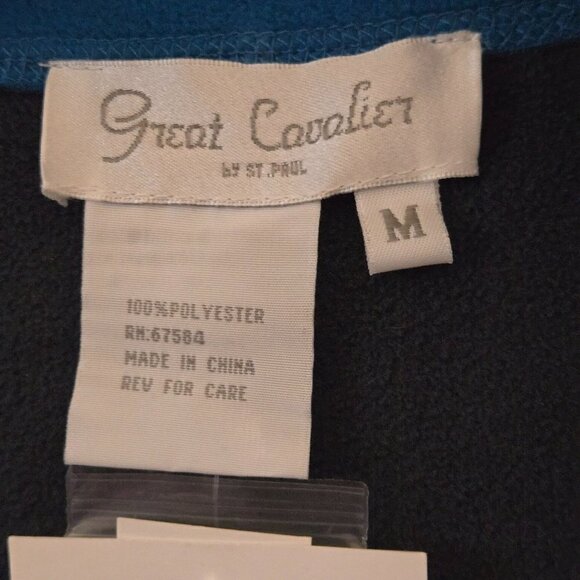 Great Cavalier NWT Reversible Fleece High Low Unique Cape Jacket Size M - Picture 8 of 8